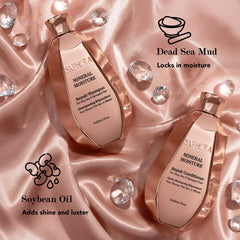 Saphira Mineral Moisture Repair Shampoo lather close-up ready for daily use.