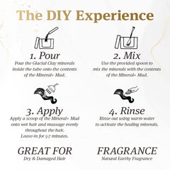 Saphira Mineral+ Mud Hair Mask with volcanic ash strengthens strands