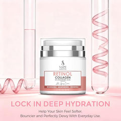 SA SAPI ANITO retinol face cream texture spread demonstrating smooth, non-greasy finish