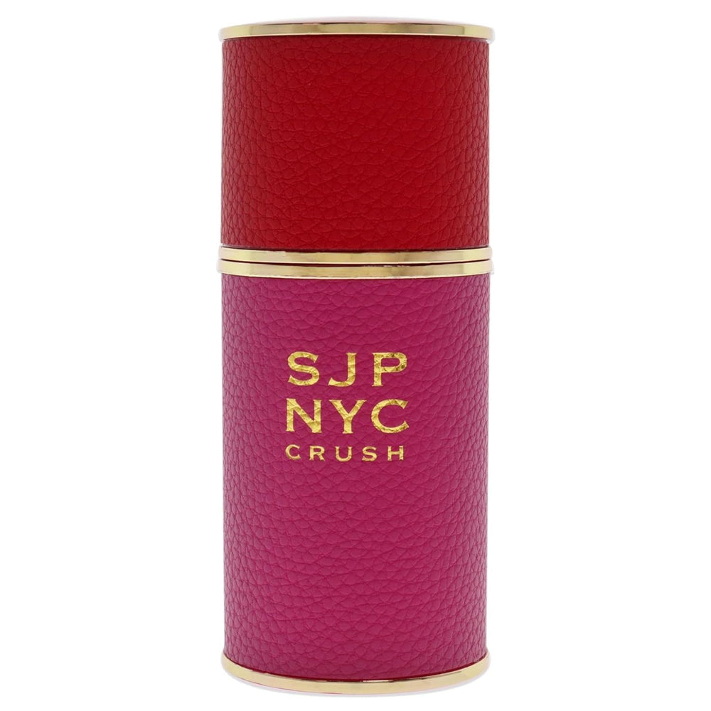 SJP NYC Crush bottle front showing elegant amber-vanilla design by Sarah Jessica Parker