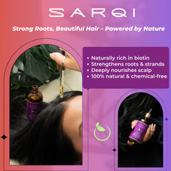 SARQI ingredients close-up with batana and rosemary for nourishment