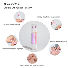 SASSYTIP 2-in-1 nail care tool in action