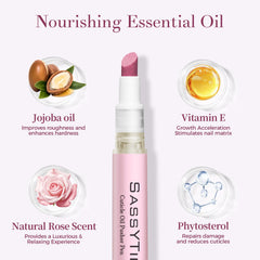 SASSYTIP nail oil pen with jojoba oil and vitamin E nourishes nails