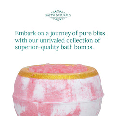 Satavi Naturals lavender aromatherapy bath bomb with calming scent for evening unwind