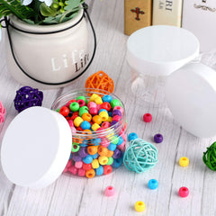 SATINIOR clear PET jar ideal for organizing kitchen condiments and spices.