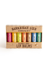 Savannah Bee Company Bee the Balm Set packaging, gift-ready lip care collection.