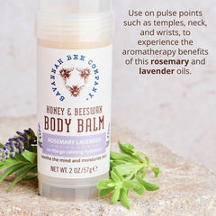 Savannah Bee Company Rosemary Lavender Body Balm aromatherapy at pulse points for calming scent.