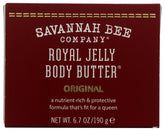Savannah Bee Company Royal Jelly Body Butter jar closeup showing rich texture for ultra hydration