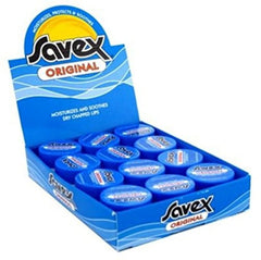 Savex Lip Balm Original compact tube for smooth lips all day.
