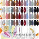 SAVILAND 33-piece gel polish color collection for versatile nail art at home