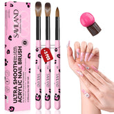 SAVILAND acrylic brush set for smooth powder pickup