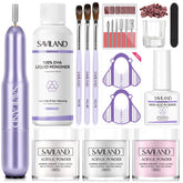 SAVILAND acrylic kit drill assembly demonstrates beginner-friendly setup for precise nail work