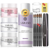 SAVILAND acrylic liquid 120ml bottle highlighting large capacity for multiple nail applications.