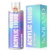 SAVILAND acrylic liquid bottle front view for smooth nail extensions.