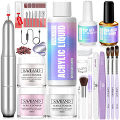 SAVILAND acrylic nail kit drill setup for at home manicure