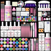 SAVILAND acrylic nail kit full contents for at-home manicure beginners