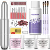 SAVILAND acrylic nail kit in use for at-home salon-quality nails