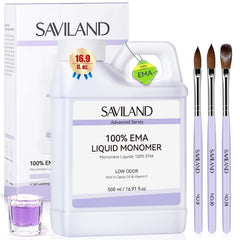SAVILAND advanced monomer liquid bottle in 500 ml for long-lasting home nails