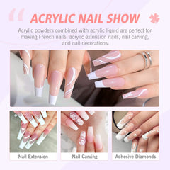 SAVILAND five-brush set (#6–#14) enables detailed and blended nail art.