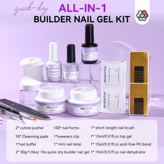 SAVILAND builder gel clear 30g for durable overlays and sculpting.