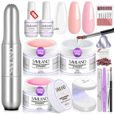 SAVILAND Builder Nail Gel Set contents shown for DIY extensions and shaping