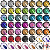 SAVILAND chrome nail powder colors display for salon-quality gel nails