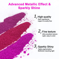 SAVILAND bubble-effect chrome powder creates unique texture.