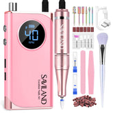 SAVILAND electric nail drill at 40000 rpm in pink for fast shaping