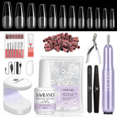 SAVILAND gel-nail-glue-bottle offers quick, durable adhesion for home manicures.