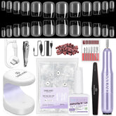 SAVILAND Gel Nail Kit mini lamp in use for quick at-home curing