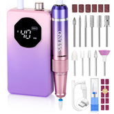 SAVILAND nail drill in gradient purple front view for precise salon prep