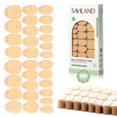 SAVILAND nail adhesive tabs 600pcs pack for salon-quality press-ons with long-lasting hold.
