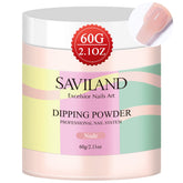 SAVILAND Nude Dip Powder 60 g bottle ready for long-lasting manicures