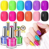 SAVILAND Quick-Dry Nail Polish Set bottle pour showcases vibrant color collection for at-home manicures
