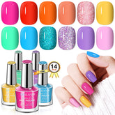 SAVILAND neon pink nail polish for vibrant summer manicure