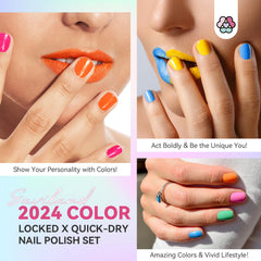 SAVILAND neon red nail polish for bold, long-lasting color