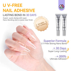 SAVILAND remover 10ml bottle helps quick, clean nail tip removal.