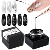SAVILAND Spider Gel Set in black and white for versatile at-home nail art