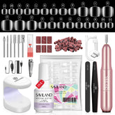 SAVILAND toe nail tips 500 pcs ready for quick at-home nail art prep.