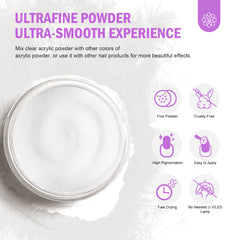 SAVILAND ultra-clear powder provides bubble-free extensions and potential 3D designs