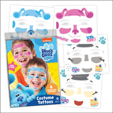 Savvi Blues Clues face tattoos with Blue for playful kids' costume fun and safe skin use