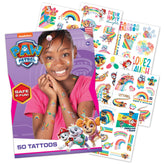 Savvi Paw Patrol Sky and Everest tattoos sheet collection for safe, party-ready fun.