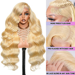 SBDSBD 613 HD lace front wig with invisible part for realistic scalp.