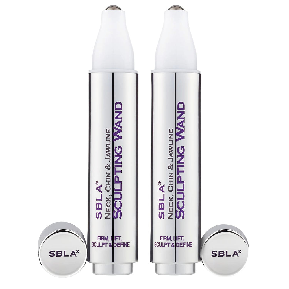 SBLA neck-chin-jawline wand pack shown for at-home lifting and firming.