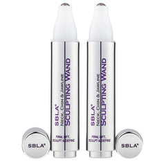 SBLA neck-chin-jawline wand pack shown for at-home lifting and firming.