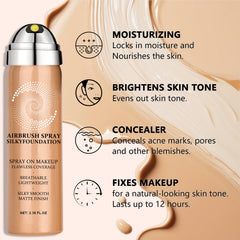 Scarman Silk Airbrush Makeup Kit ready for easy, even application