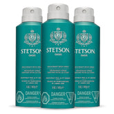 SCENT BEAUTY STETSON all-day spray trio, front view for daily freshness.