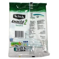 Schick Exacta2 Sensitive handle with non-slip grip for secure shaving