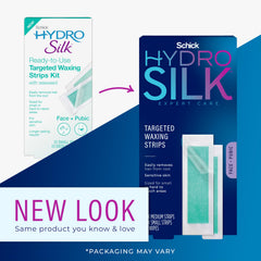 Schick Hydro Silk targeted bikini wax strips remove pubic hair with lasting results
