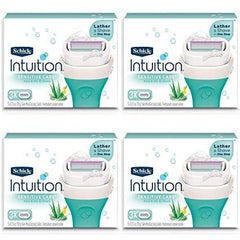 Schick Intuition refills close-up with natural aloe for gentle moisturizing